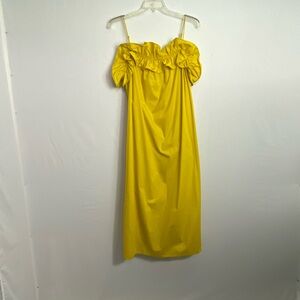 Yellow Off-Shoulder Dress